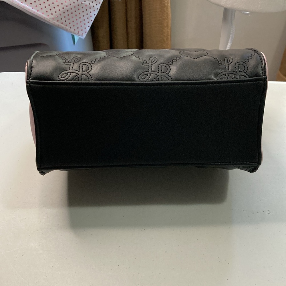 Betsey Johnson LBaddy Black And Pink Crossbody Bag NEW WITH TAGS - Picture 6 of 10